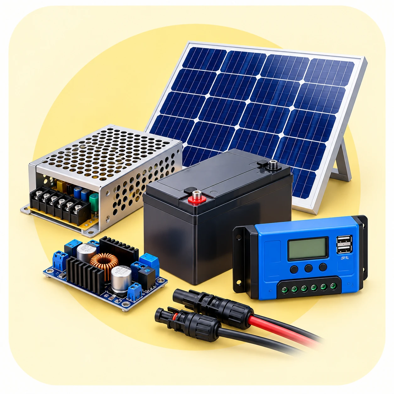 Power Supply and solar panel